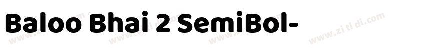 Baloo Bhai 2 SemiBol字体转换 Baloo Bhai 2 SemiBol字体转换